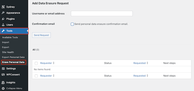 Effacement des données personnelles pour se conformer au CCPA Erasing personal data to comply with CCPA