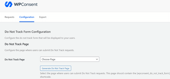 WPConsent ne pas suivre WPConsent do not track