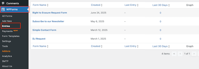 Filtrer vos demandes de suppression de données Filtering your data deletion requests