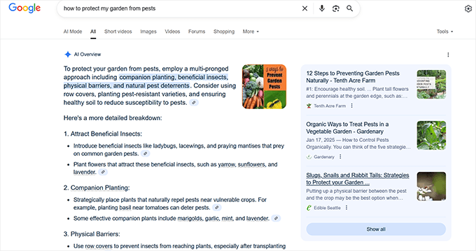 Contenu structuré dans les aperçus de l'IA Structured content in AI overviews